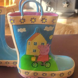 Peppa Pig toddler rainboots, size 7